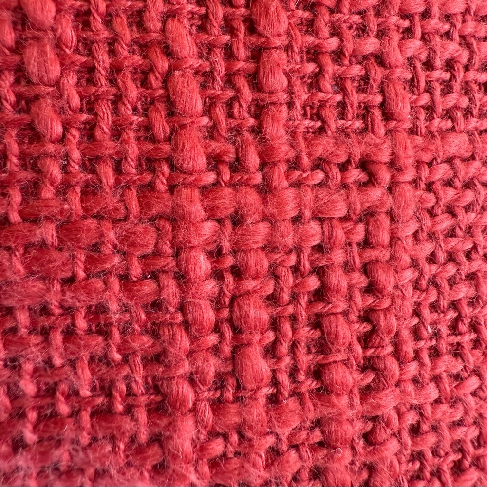 Pottery Barn Red Pillow Cover 20x20 Taupe Trim | Multiple Available - Picture 3 of 7